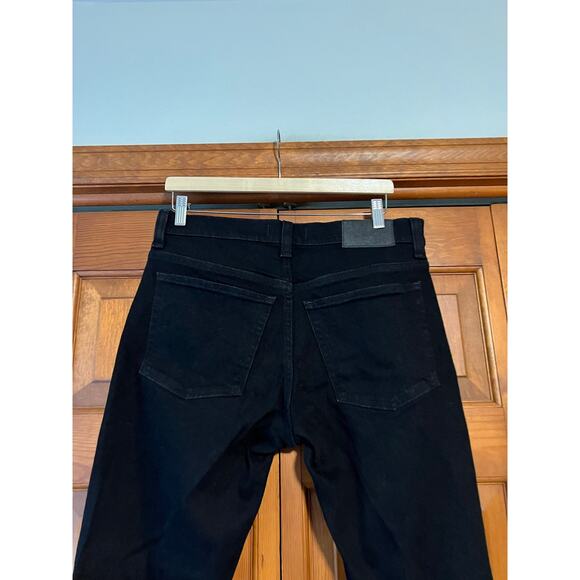 NWOT Madewell Men's Mid Rise Straight Leg Slim Jeans Denim Black Size 33x32 - Picture 7 of 12